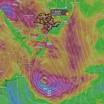 Defesa Civil emite alerta de tempestade